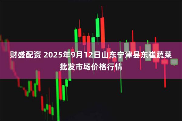 财盛配资 2025年9月12日山东宁津县东崔蔬菜批发市场价格行情