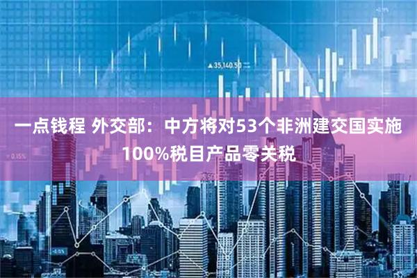 一点钱程 外交部：中方将对53个非洲建交国实施100%税目产品零关税
