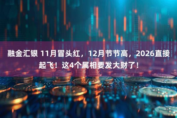融金汇银 11月冒头红，12月节节高，2026直接起飞！这4个属相要发大财了！